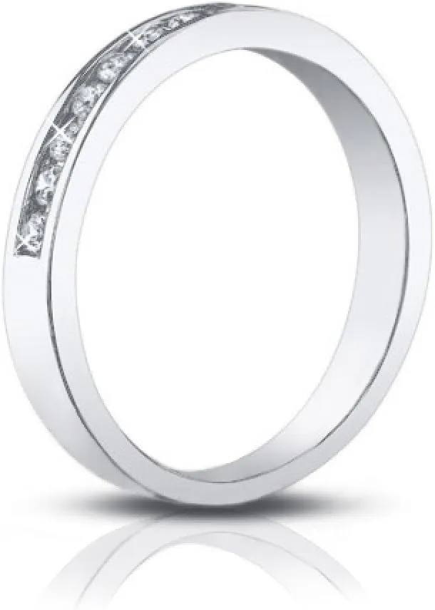 0.75 ct Ladies Round Cut Diamond Wedding Band Ring in Gold in Platinum