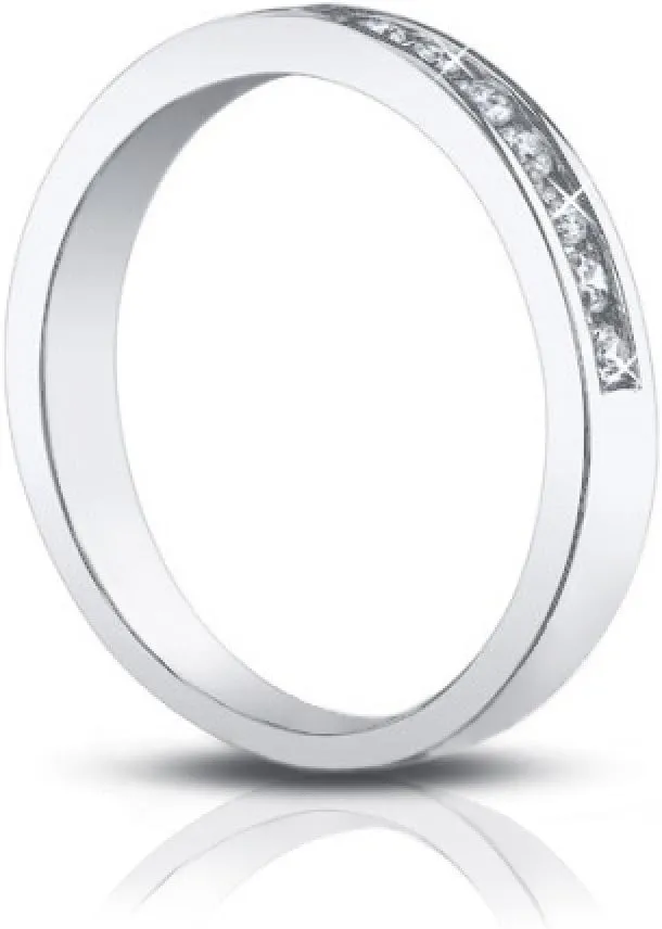 0.75 ct Ladies Round Cut Diamond Wedding Band Ring in Gold in Platinum