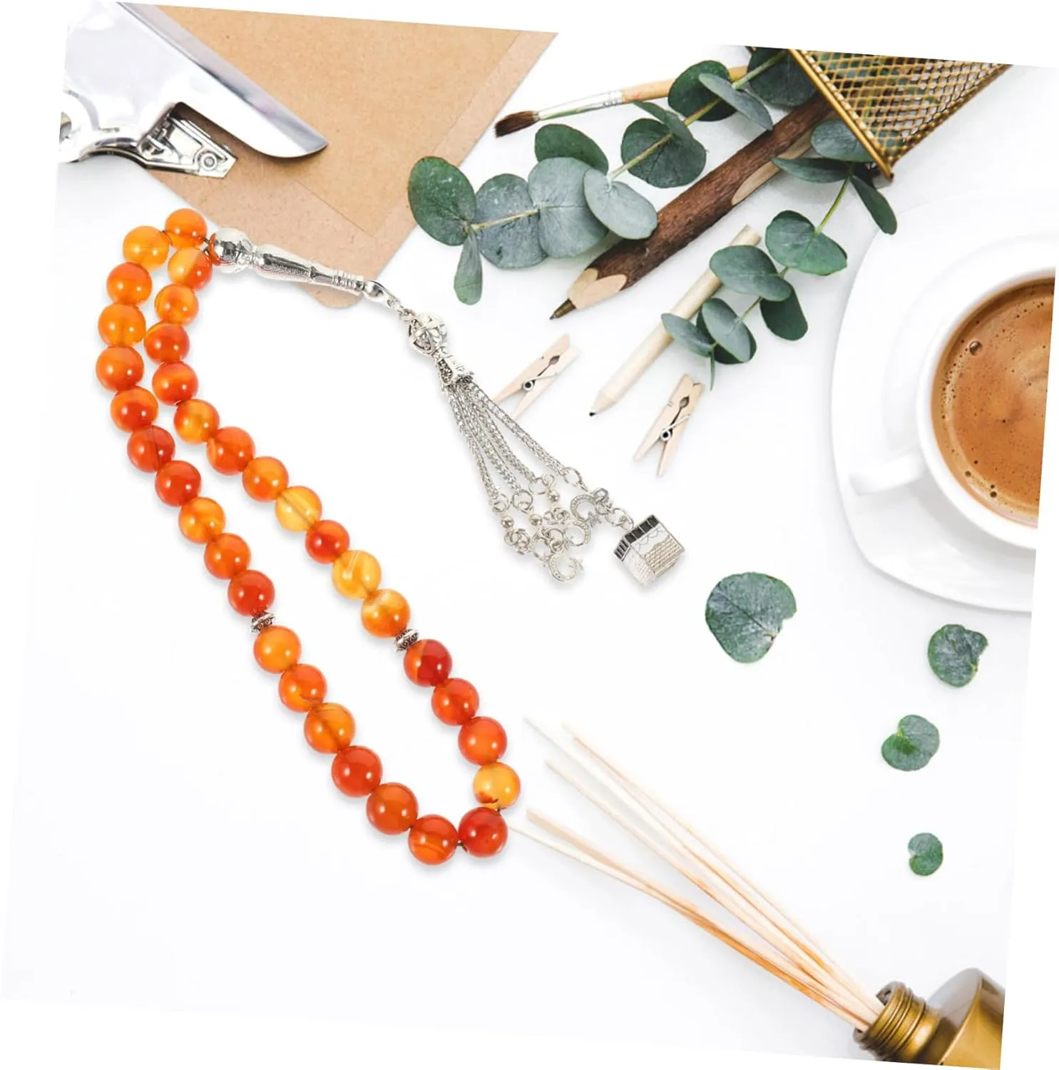 1 String Agate Bead Bracelet Exquisite Rosary Beads Rosary for Rosary Beaded Bracelet Muslim Prayer