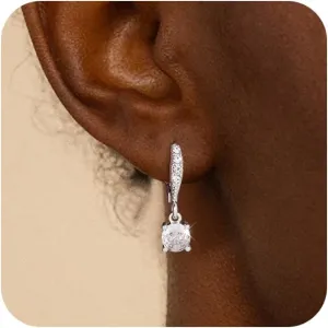 14K Gold Plated Earrings for Women Dainty Hypoallergenic Diamond Hoop Earring Minimalist Sparkly Cubic Zirconia Earrings Jewelry for Gifts