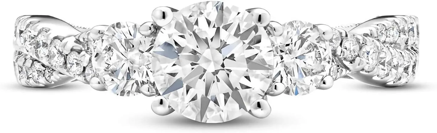 1.5 Carat (ctw) Moissanite Engagement Rings for Women 10K/14K/18K gold Ring Moissanite Rings
