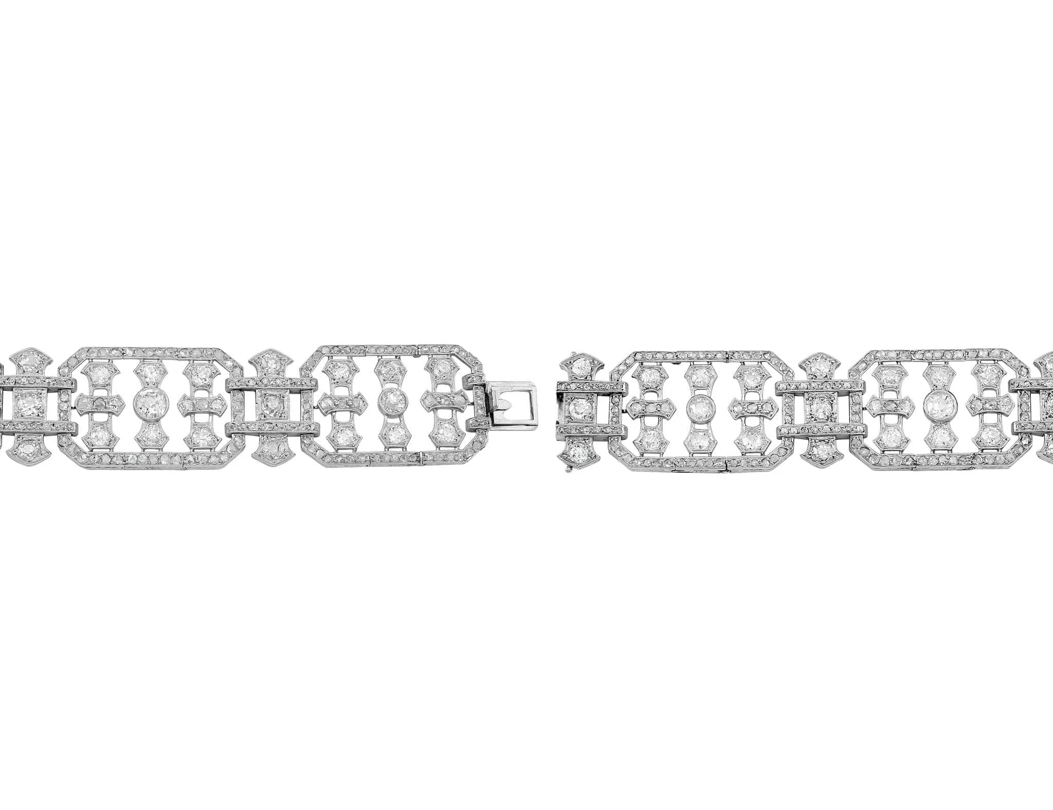 20th Century Platinum & Diamond Bracelet - Estate