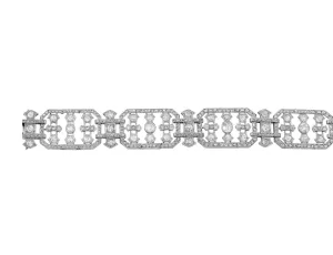 20th Century Platinum & Diamond Bracelet - Estate