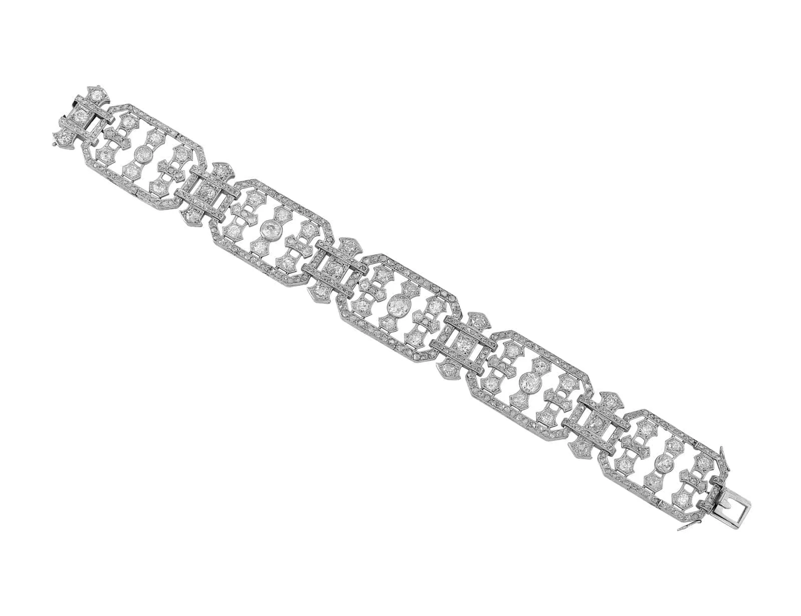 20th Century Platinum & Diamond Bracelet - Estate