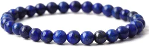 6mm Healing Natural Crystal Bracelet, Round Beads Stones Healing Stretch Bracelets Energy Handmade Crystal Bracelet for Women Men Reiki Chakra Anxiety Birthday Gift