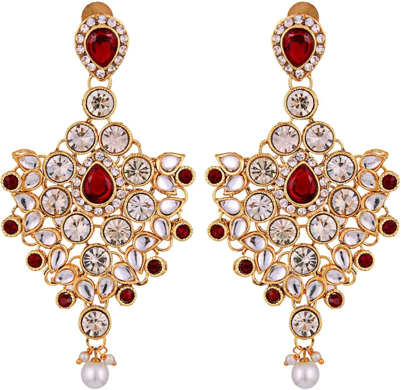 Aheli Classic Bollywood Style Indian Bridal Choker Necklace Matha Patti Nose Ring Haath Phool Wedding Fashion Jewelry Set Gift for Women