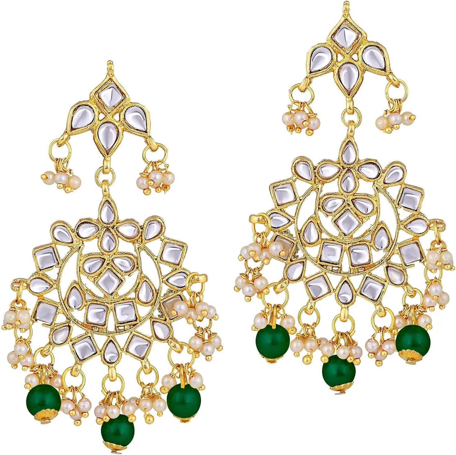 Aheli Elegant Indian Faux Kundan Studded Choker Necklace with Maang Tikka Set Ethnic Wedding Wear Fashion Jewelry Gift for Women