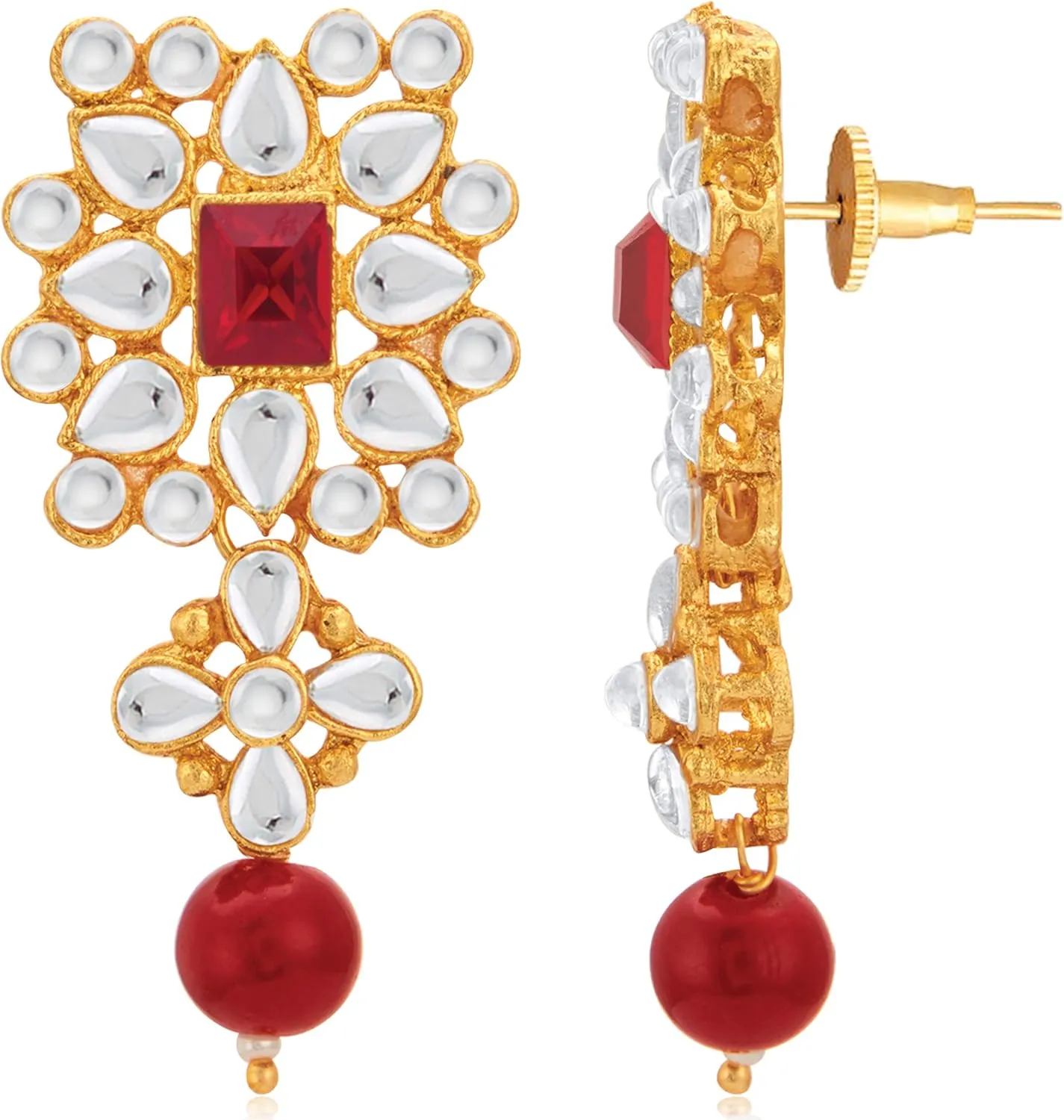 Aheli Ethnic Indian Necklace Earring Maang Tikka Set Traditional Bollywood Fashion Jewelry Gift for Women Blue