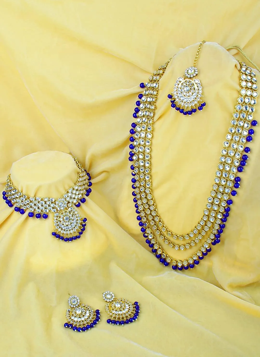 Aheli Indian Wedding Heavy Bridal Traditional Jewellery Set Gift for Women