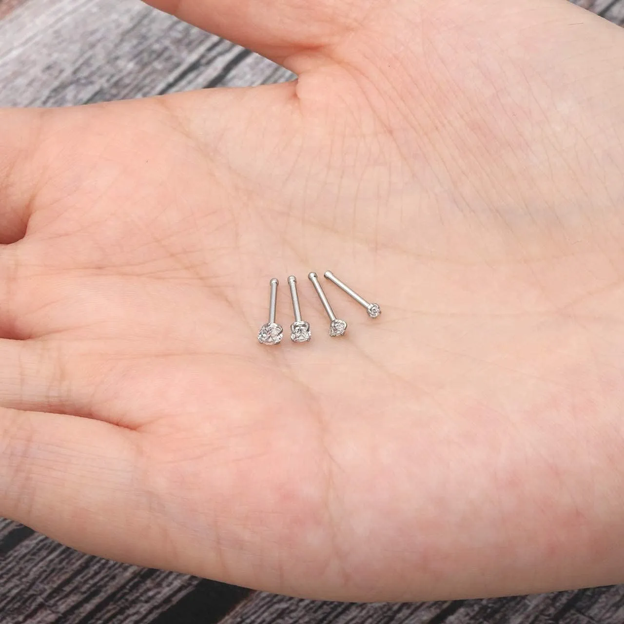 AllerPierce 20G Nose Rings Set 30-40Pcs Bone Screw L Shaped Studs Hypoallergenic Tragus Cartilage Ring Hoop Stainless Steel Piercing Jewelry for Women Men