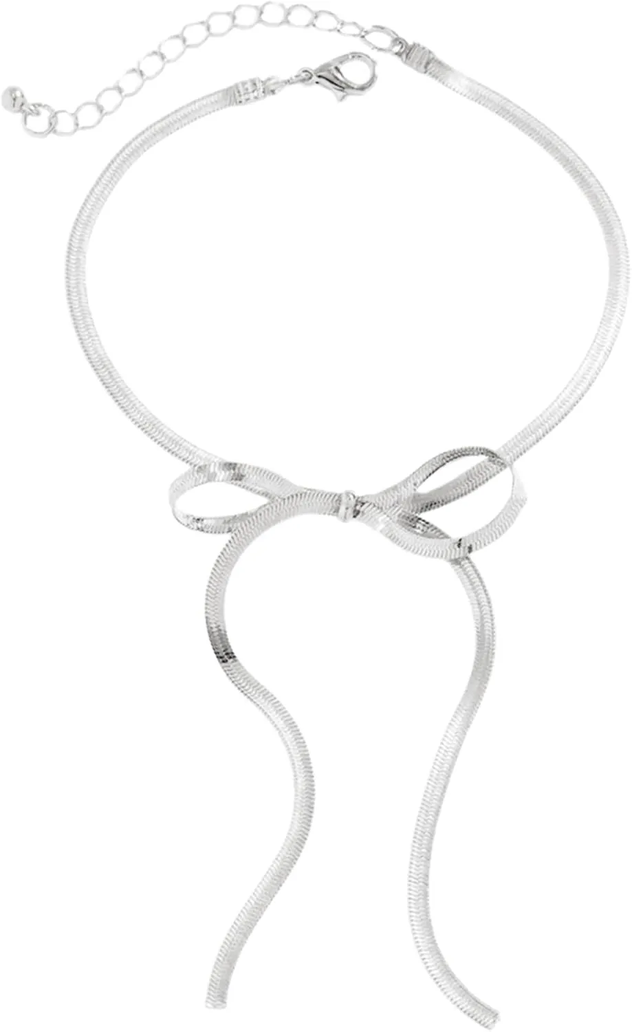 Beautiful Bowknot Anklet Adornment Elegant Long Anklet Chain Accessory Adjustable Chain Anklet Bracelet for Women