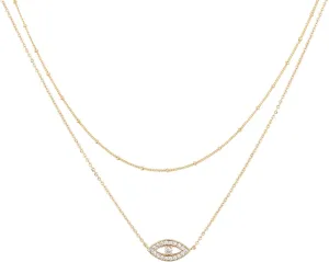 BENEIGE Gold Necklace for Women 14K Gold Plated Evil Eye Necklace Trendy Gold Pendant Necklace Jewelry For Women