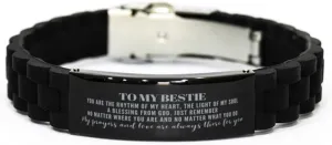 Bestie Glidelock Bracelet Gifts Bestie My Prayers and Love are Always There for You. Bestie Birthday Idea. Bestie Inspirational Movitional Gifts