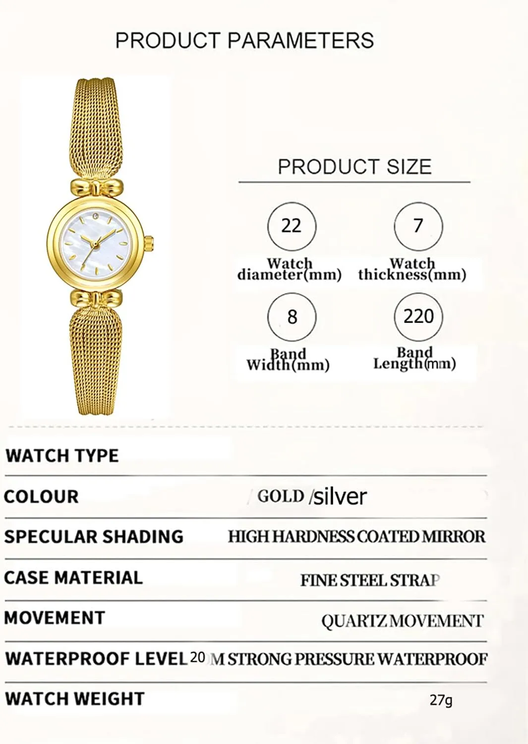 BESTKANG Fashion Simple Women's Quartz Watch Stainless Steel Mesh Strap Elegant Ladies Wrist Watch