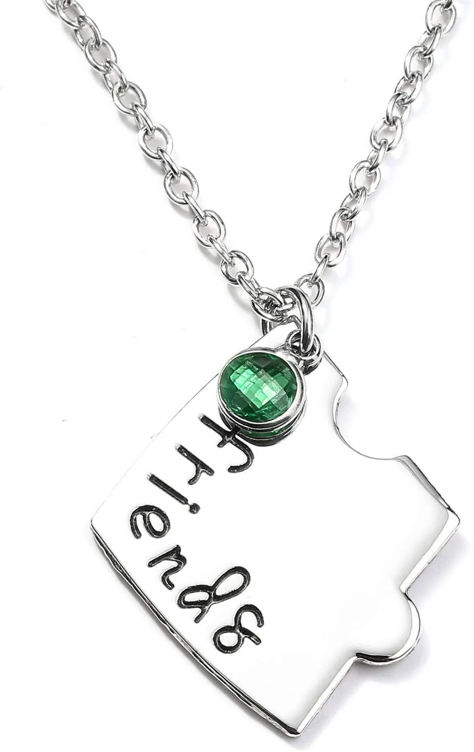 Bff Best Friends Forever 3 Necklace for Women Friendship Gift Heart Puzzle Jewelry Initial Chain Necklaces