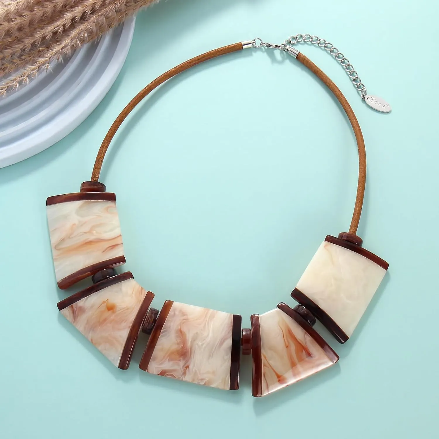 Bocar Necklace for Women, Chunky Statement Necklace, Choker Collar Necklace, Novelty Necklaces, Jewellery for Women Gifts
