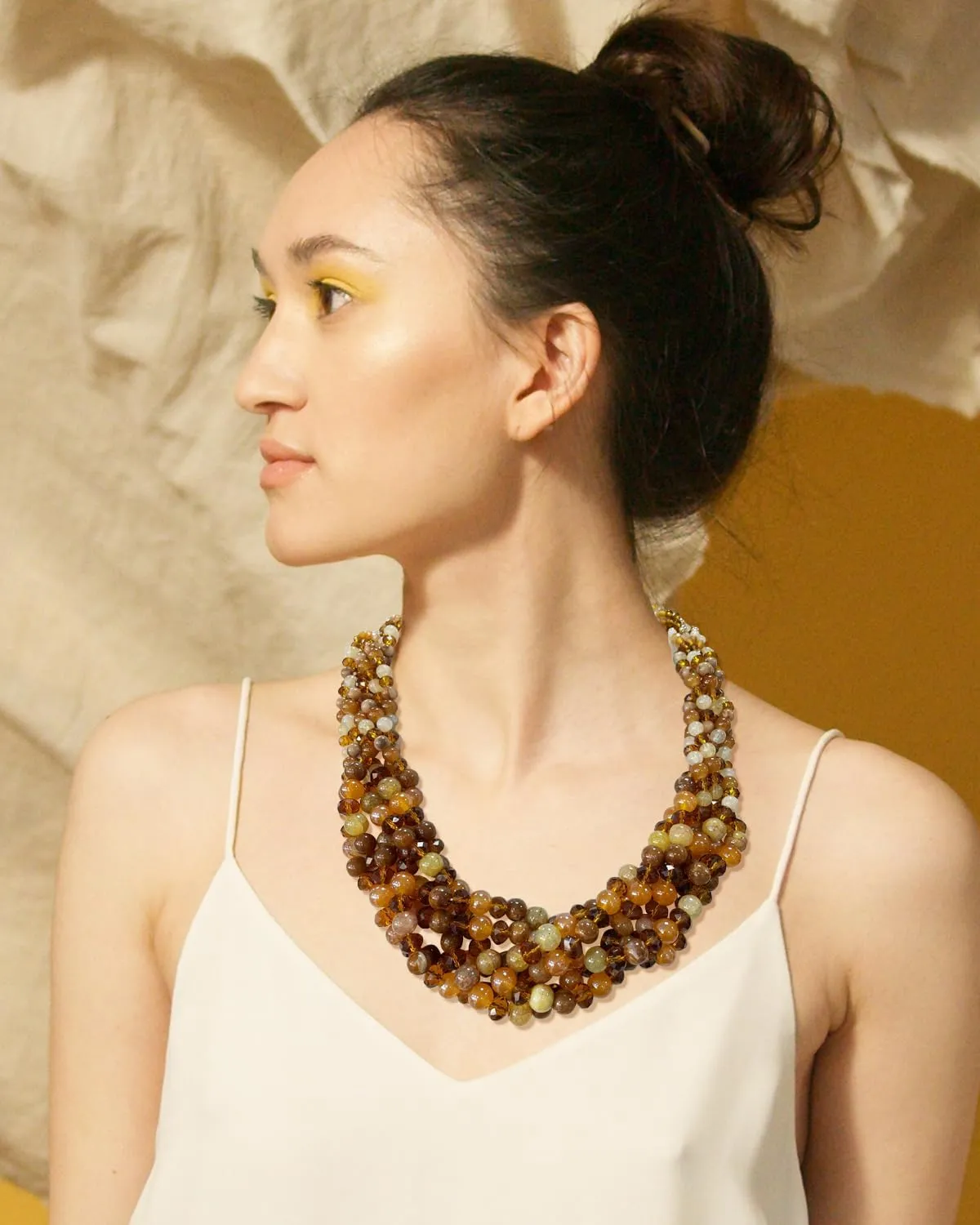 Bocar Necklaces for Women, Multi Layer Statement Collar Beaded Necklace for Women Gift (NK-10698)