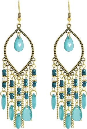 Boho Earrings for Women Vintage Long Dangle Earrings Statement Drop Ear Accessories Boho Jewelry Gifts
