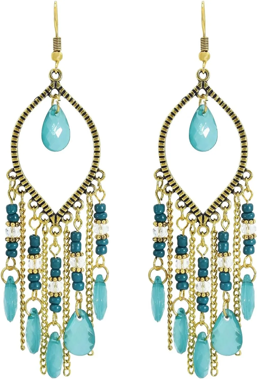 Boho Earrings for Women Vintage Long Dangle Earrings Statement Drop Ear Accessories Boho Jewelry Gifts