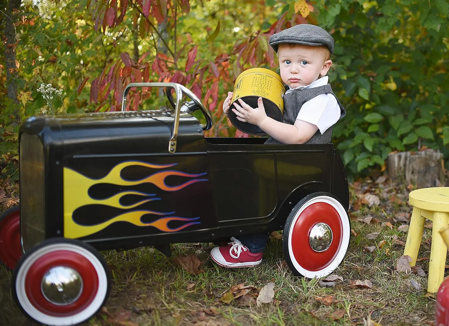 Born to Love Infant, Toddler Boys Pinstripe Driver Cap Baby Hat