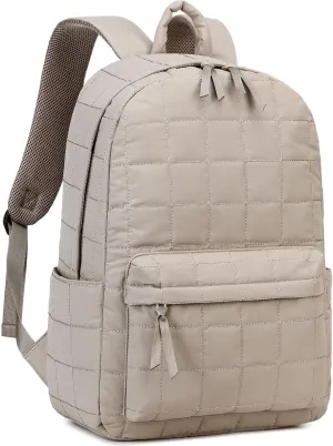BTOOP School Backpack for Teen Girls Women Laptop College Backpacks Keychain Wristlet Wallet Girls Women Casual High School (Camel)