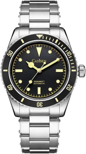 CADISEN Mens Automatic Watch Mechanical NH35 Movement Waterproof Sapphire Glass Casual Business Watches