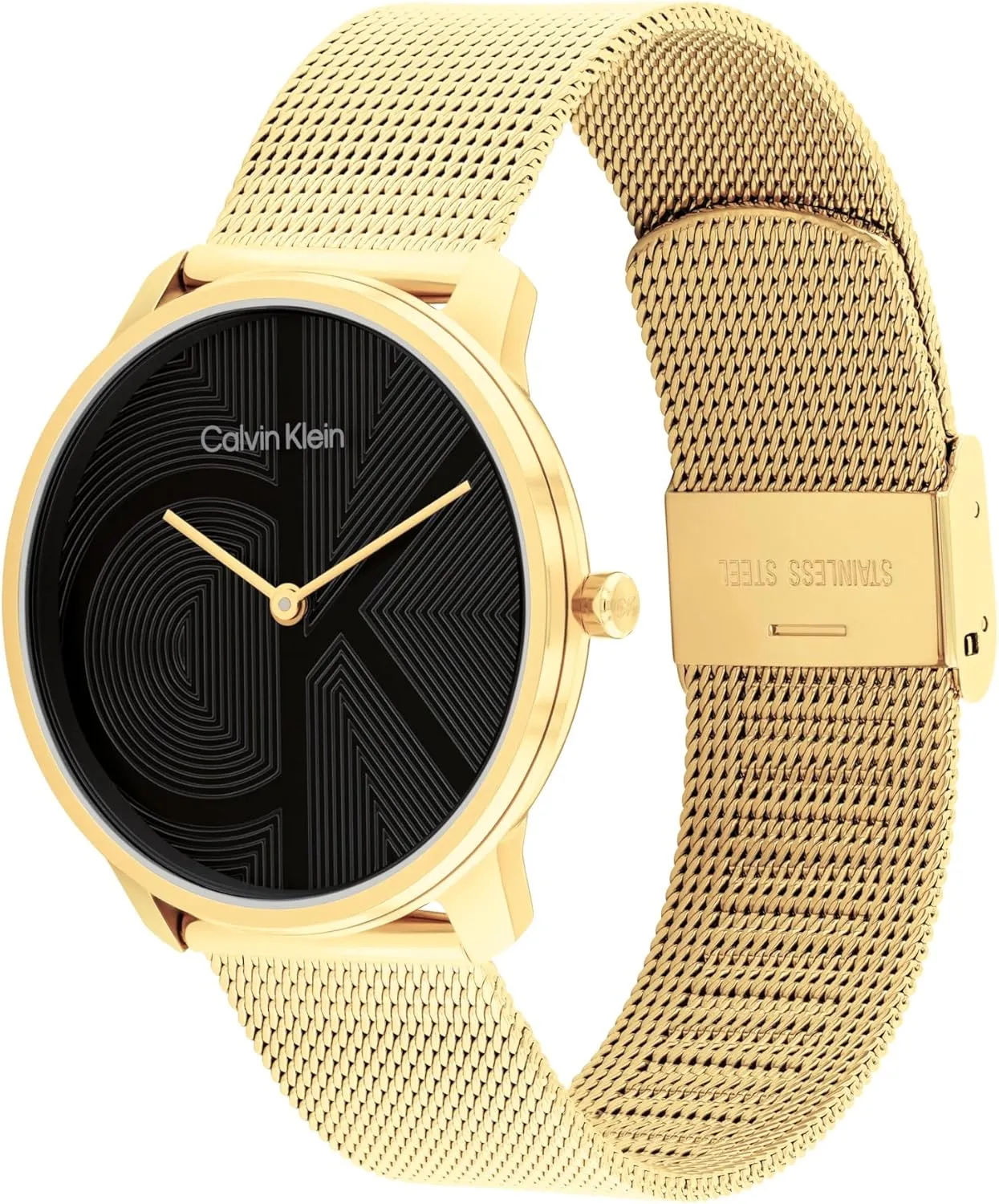Calvin Klein Women's CK Iconic - 35mm 2H Quartz Watch - Stainless Steel Mesh Bracelet - Water Resistance 30 Meters  Premium Fashion Timepiece for Everyday Style - Gift for Her
