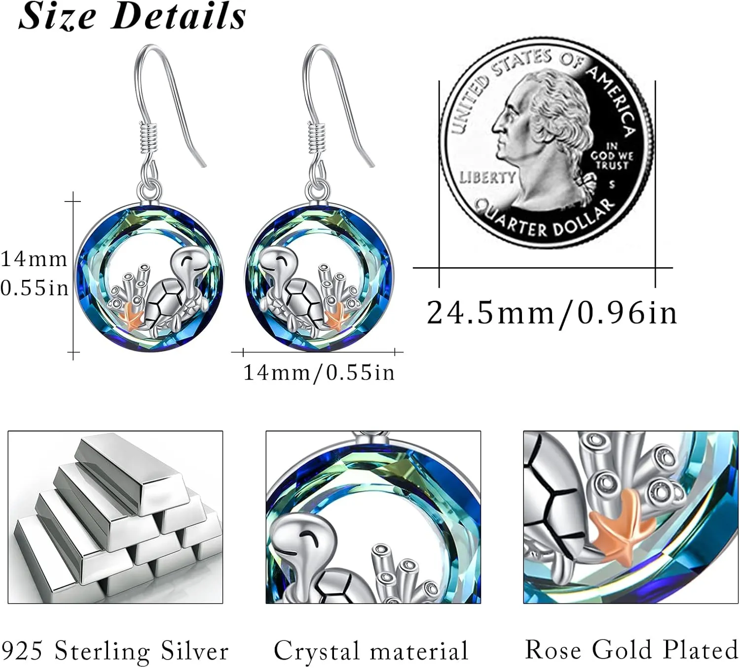 Cat/Butterfly/Evil Eye/Panda/Skull/Celtic Knot Cross Dragonfly Earrings for Women, SILIKEPA 925 Sterling Silver Hook Earrings Hypoallergenic Fine Jewelry Gift