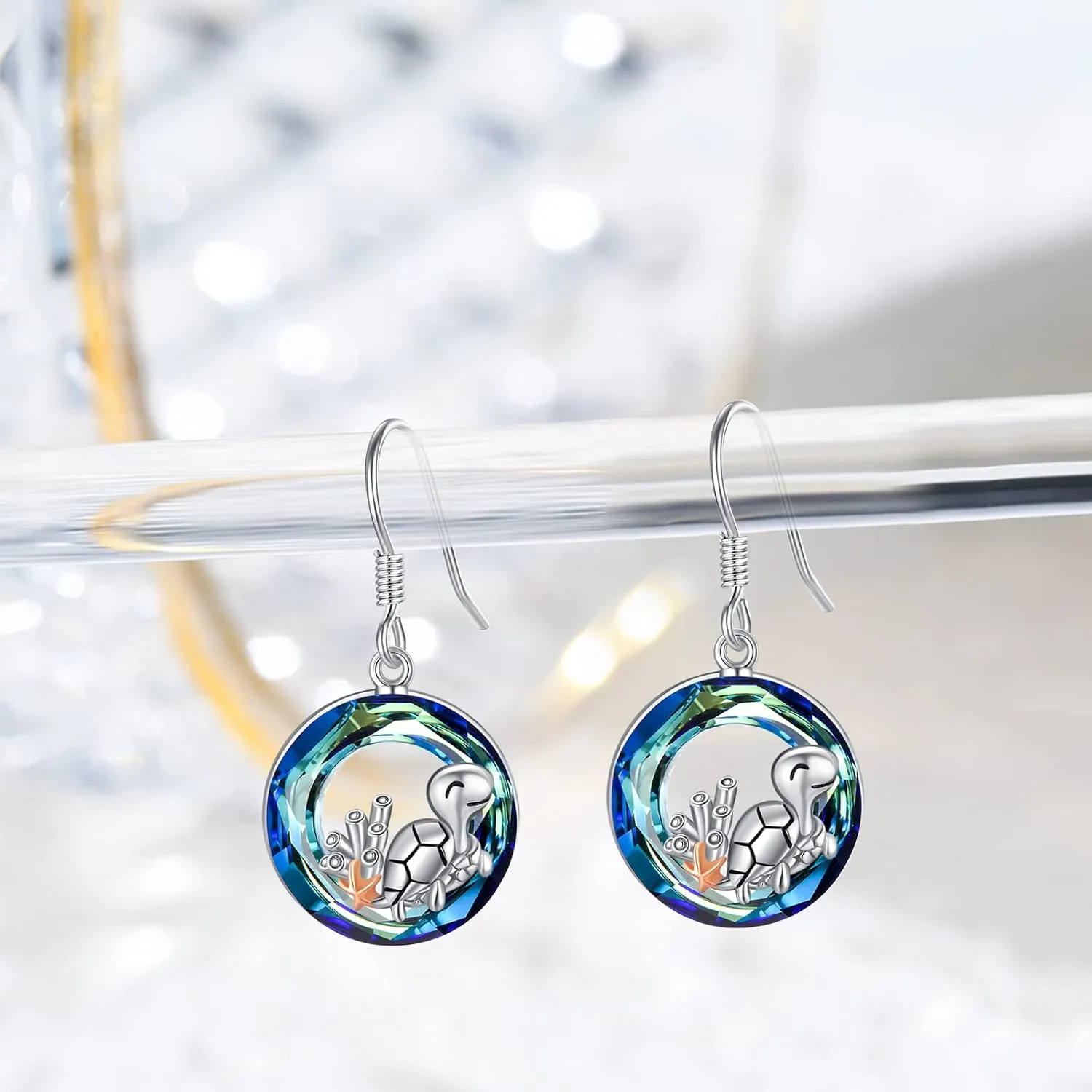 Cat/Butterfly/Evil Eye/Panda/Skull/Celtic Knot Cross Dragonfly Earrings for Women, SILIKEPA 925 Sterling Silver Hook Earrings Hypoallergenic Fine Jewelry Gift