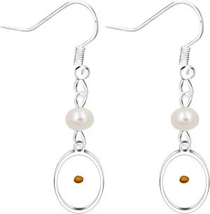Charms Mustard Seed Droplet Type Faith Earrings for Women Stainless Steel Dangle Drop Earrings Gifts for Women Mothers Birthday Valentine's Day
