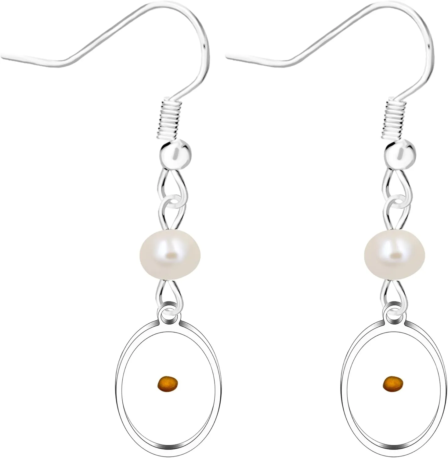 Charms Mustard Seed Droplet Type Faith Earrings for Women Stainless Steel Dangle Drop Earrings Gifts for Women Mothers Birthday Valentine's Day