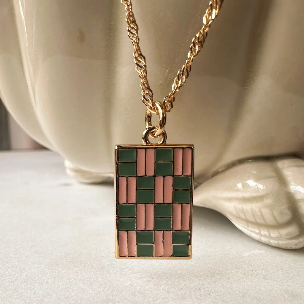 Checkmate Pendant Necklace