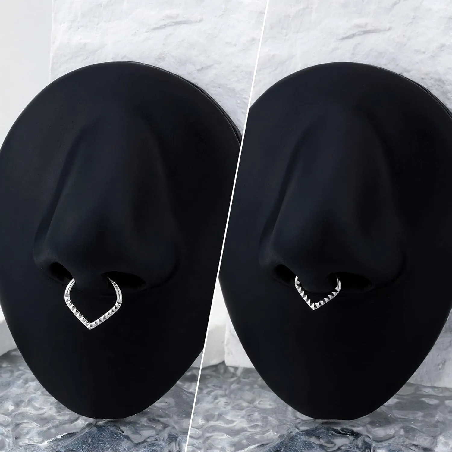 CM Crareesi Mania Teardrop Daith Earrings Hoop Hinged Clicker Rings 16G Helix Cartilage Earrings Hoop 316L Stainless Steel CZ Helix Tragus Daith Septum Clicker Jewelry