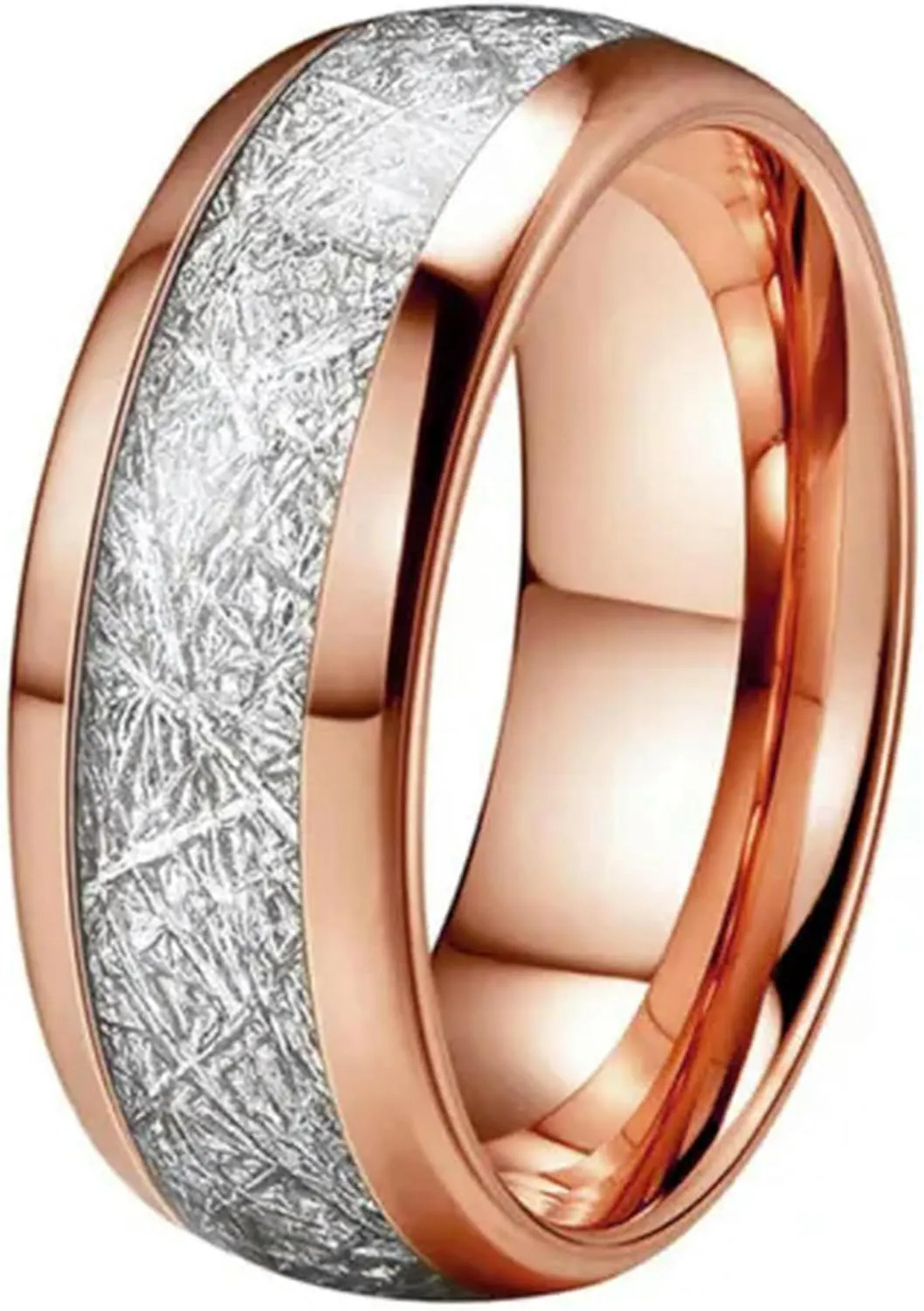 Couple Rings Stainless Steel Ring Men's Jewelry Metallic Geometric Temperament-gold-13