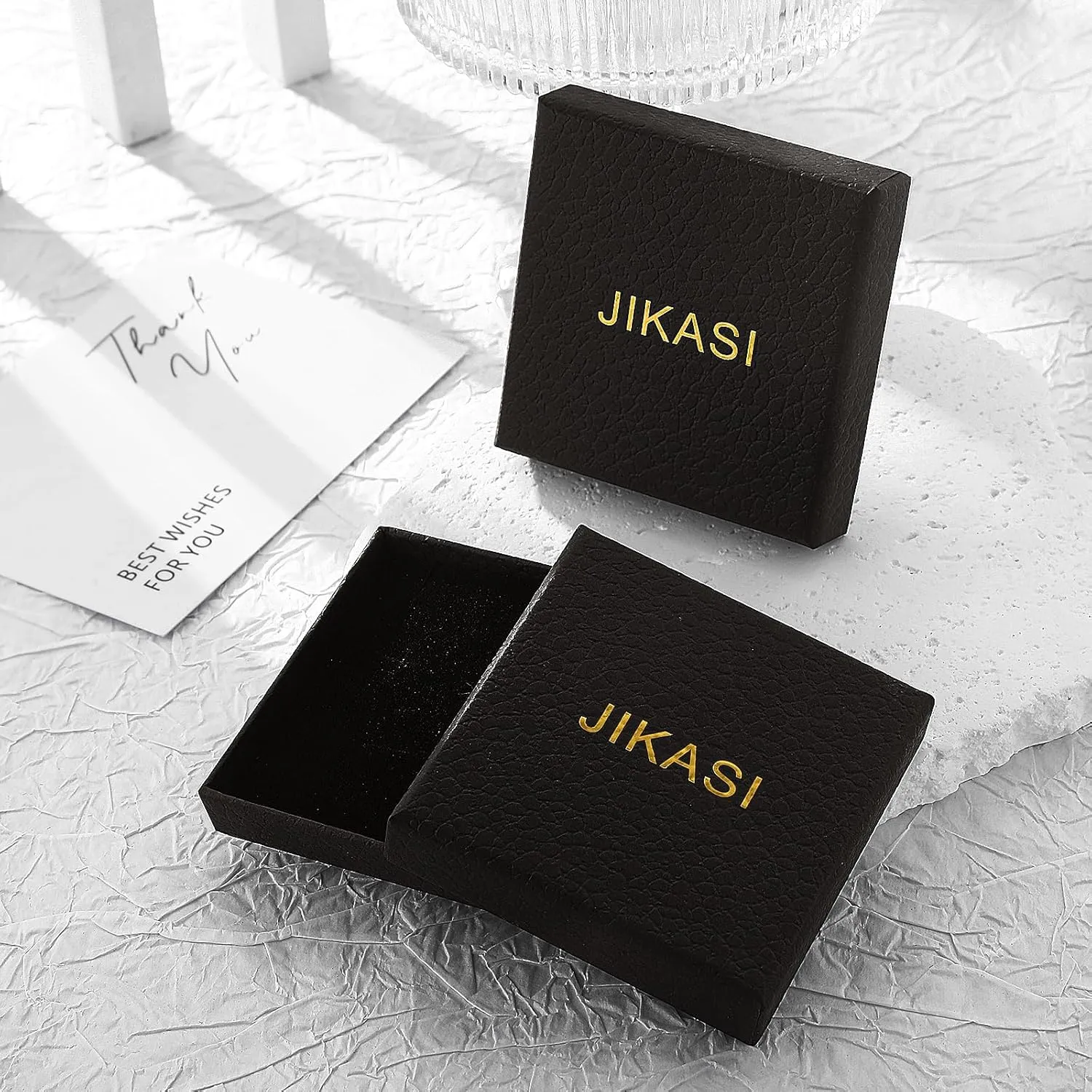 Cross Necklace for Men, Silver Black Gold Stainless Steel Plain Cross Pendant Necklace for Men Box Chain