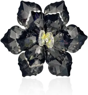 Crystal Flower Brooch Pin for Women Dress Suit Bag Hat Brooch Pin Wedding Party Birthday Dance Jewelry Accessories