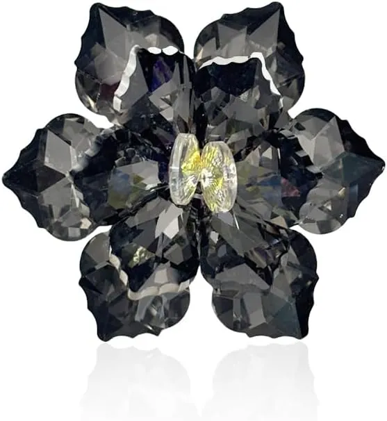 Crystal Flower Brooch Pin for Women Dress Suit Bag Hat Brooch Pin Wedding Party Birthday Dance Jewelry Accessories