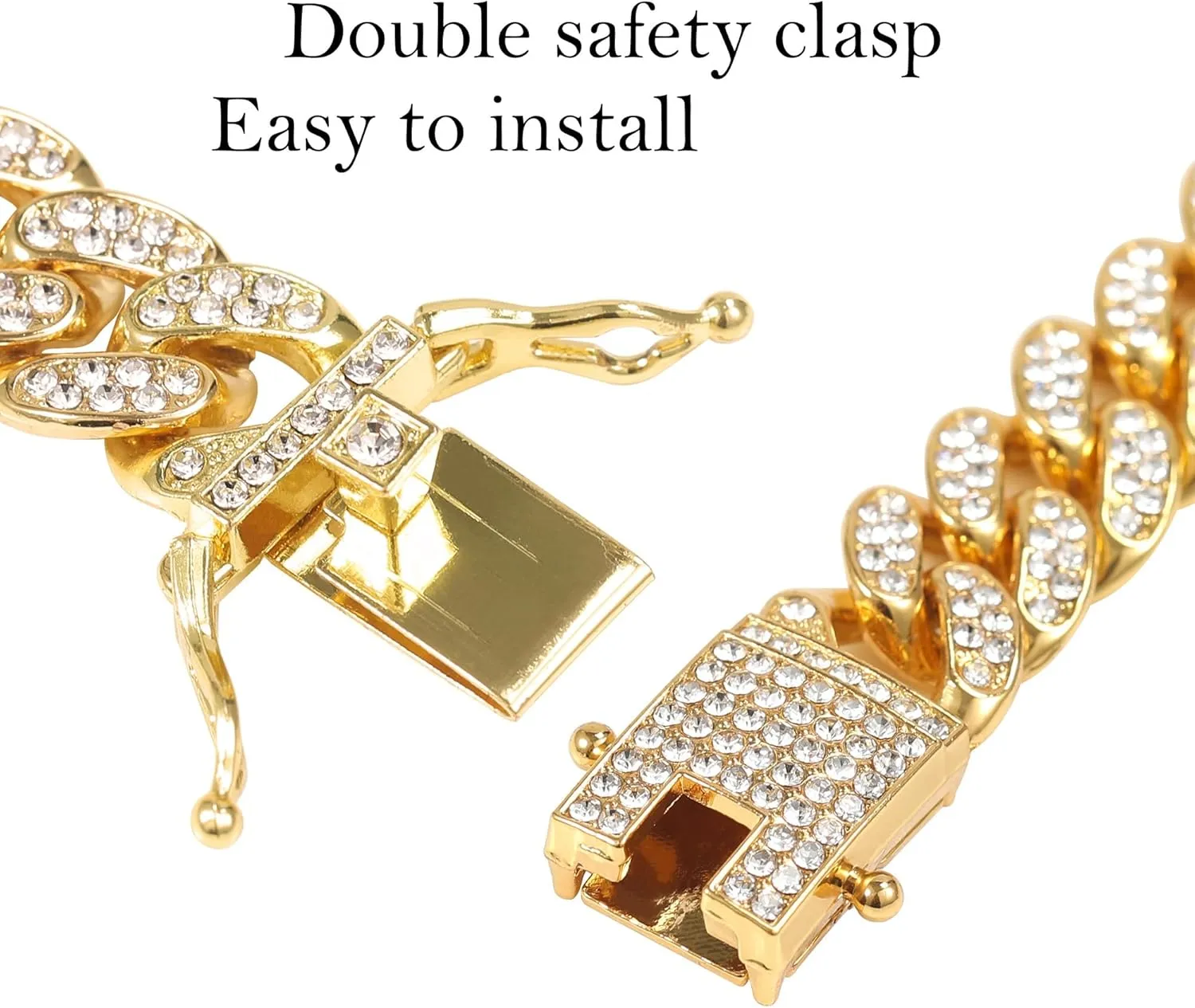 Cuban Link Chain,Miami Cuban Link Chain,Hip Hop Jewelry,Skin-friendly,Allergy-safe and Long-lasting,Ideal Gift Selection,Stylish Necklaces for Men and Women