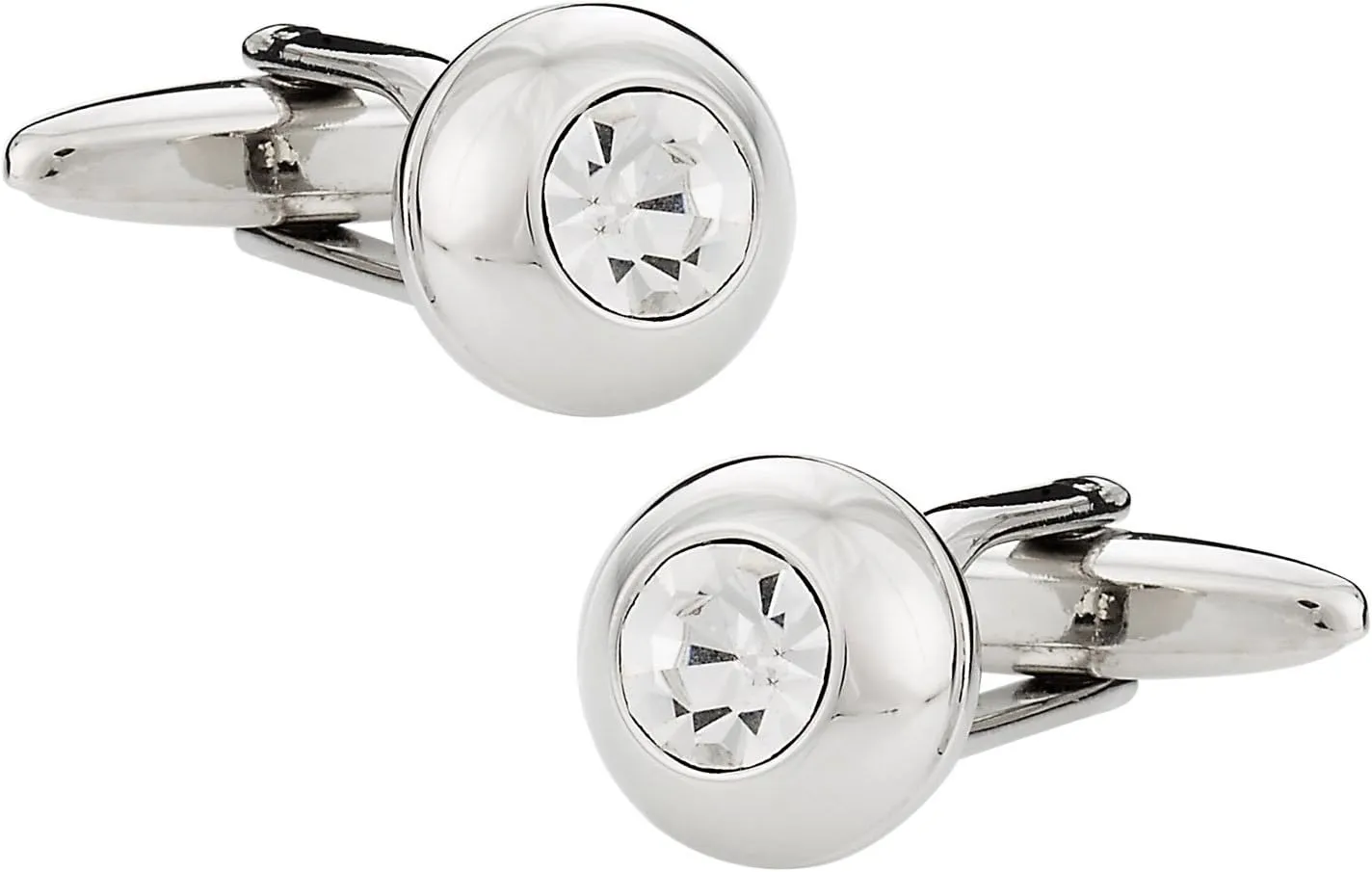 Cuff-Daddy Cubic Zirconia Stud Cufflinks with Presentation Box