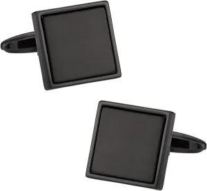 Cuff-Daddy Gunmetal Blacked Out Cufflinks with Presentation Box