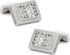 Cuff-Daddy Ornate Stainless Steel Cufflinks with Presentation Box