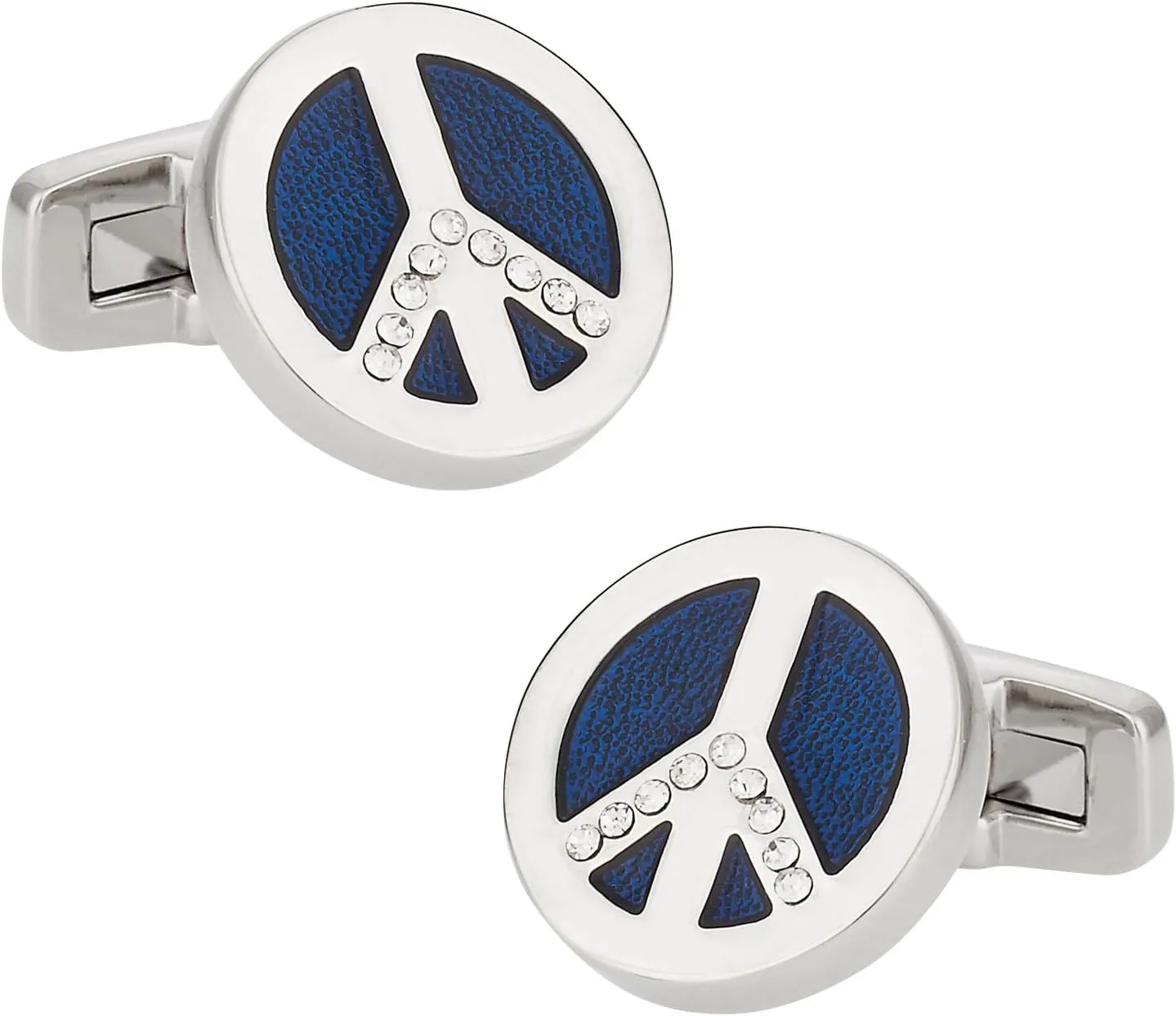Cuff-Daddy Peace Sign Cufflinks with Presentation Box