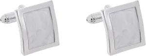 Cuff Links Shirts Men, Tuxedo Cufflinks Rectangle Elegant Alloy Wedding Jewelry with Gift Box