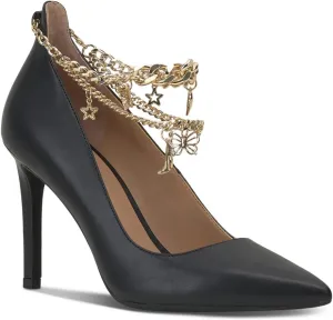 Cufflinks Inc. INC Womens SYIRAP Pointed Toe Stiletto Pumps Black 7.5 Medium (B,M)