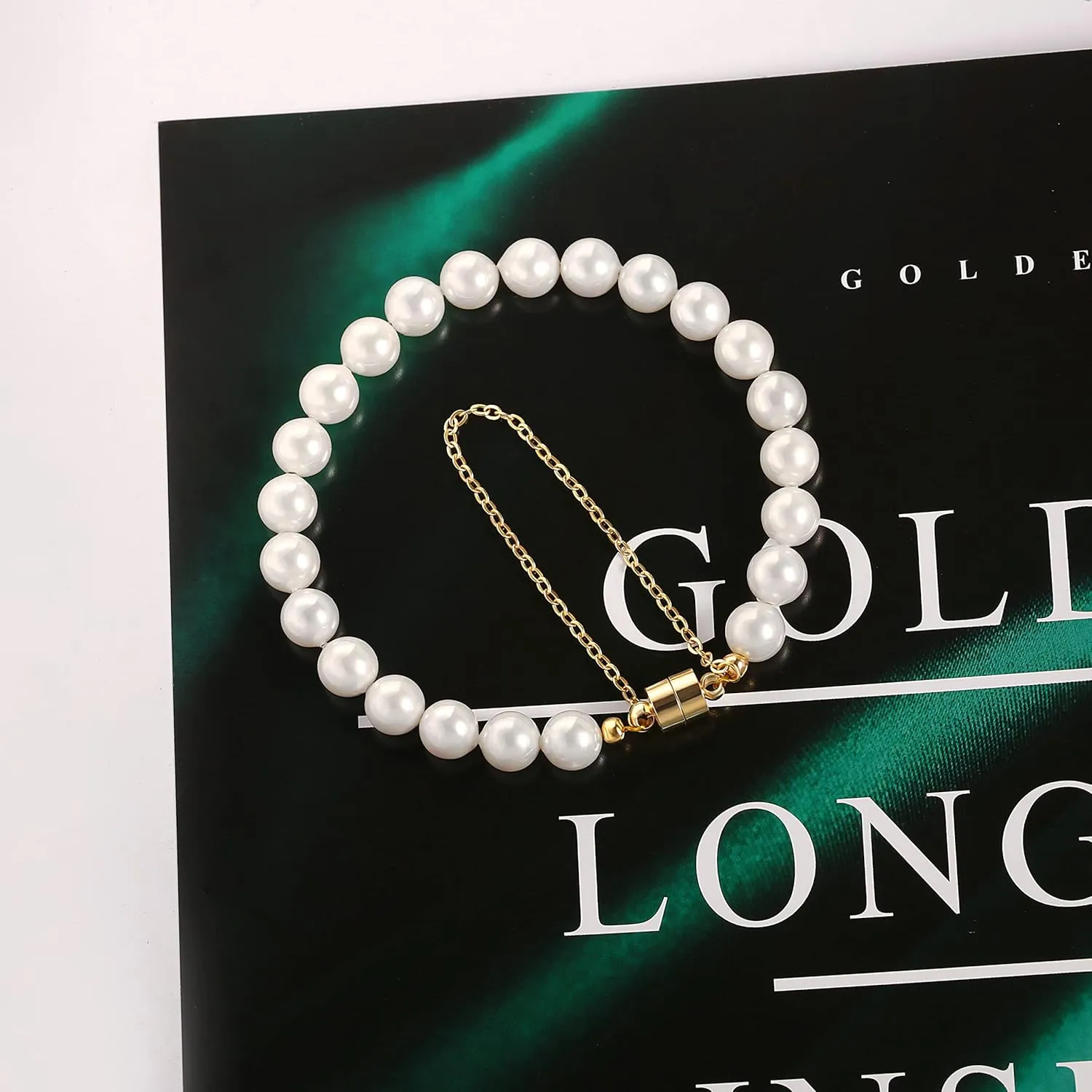 Cultured Freshwater Single Pearl Bracelet Handmade Genuine Leather Wrap Bracelet Agate Malachite Tiger Eyes with Charm Jewelry Synthetic Pearl Beaded Gold Bracelet