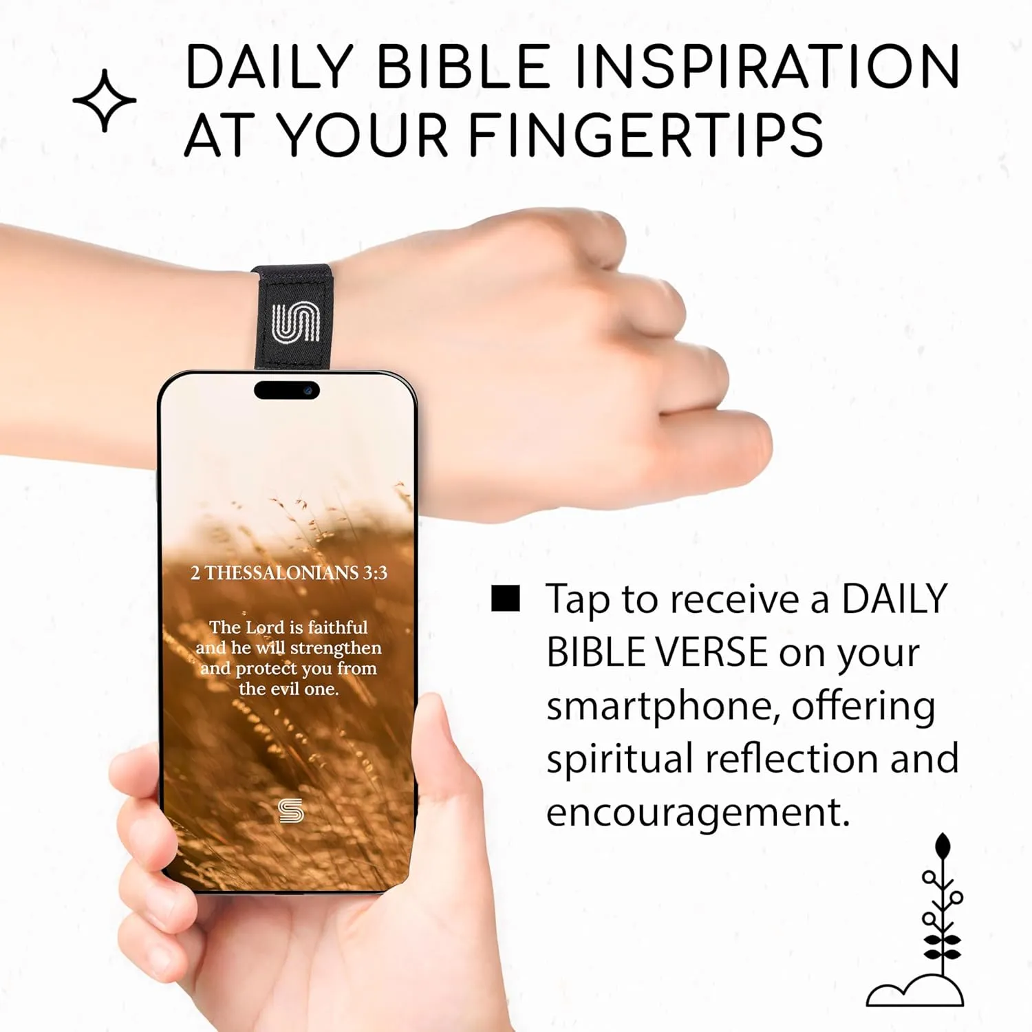 Daily Bible Verse Bracelet Scan Mothers Day Gift For Mom, Scripture Wristband Scan Phone For Prayer, God Is Greater Than The Highs And Lows Jesus Faith Christian Devotional God Band (God's Got This)