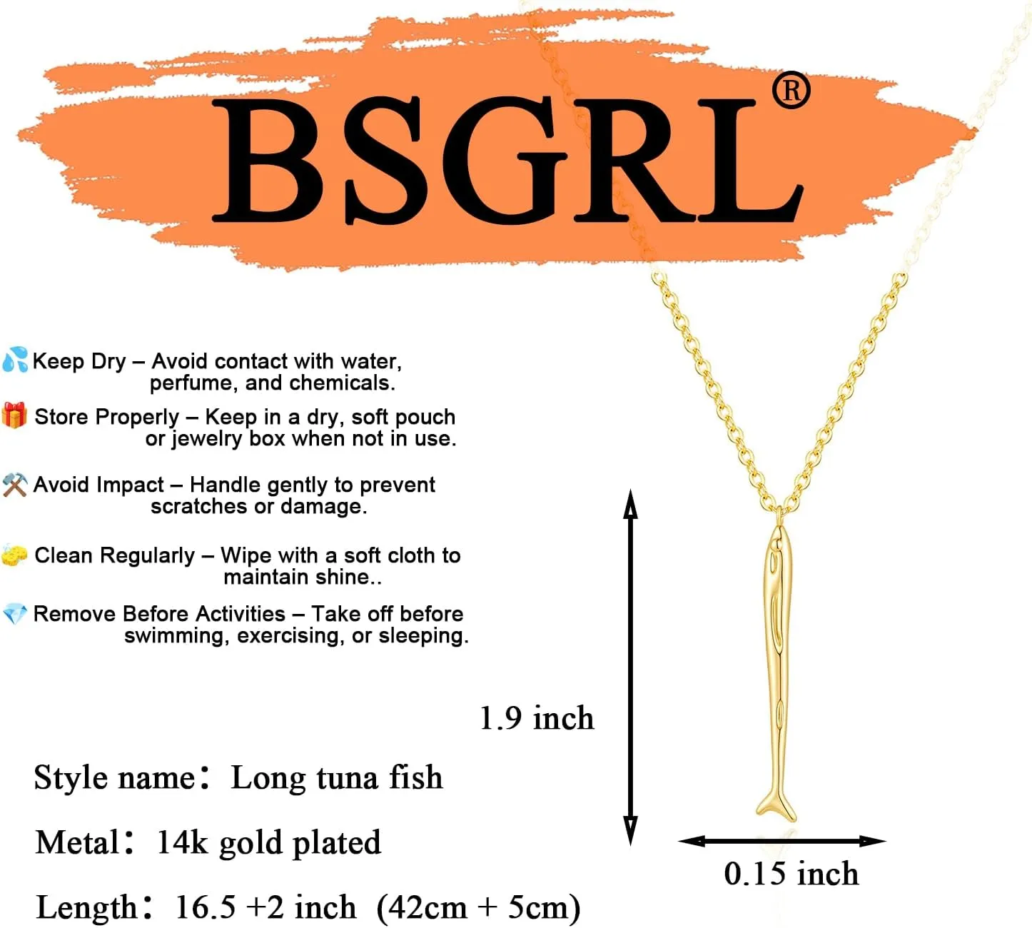 Dainty Gold Necklace -14K Gold -plated Shell Starfish Seahorse Beach Pendant Cat Bear Bat Dragon Bat Fox Animal Necklace for Women 16.5" 2"