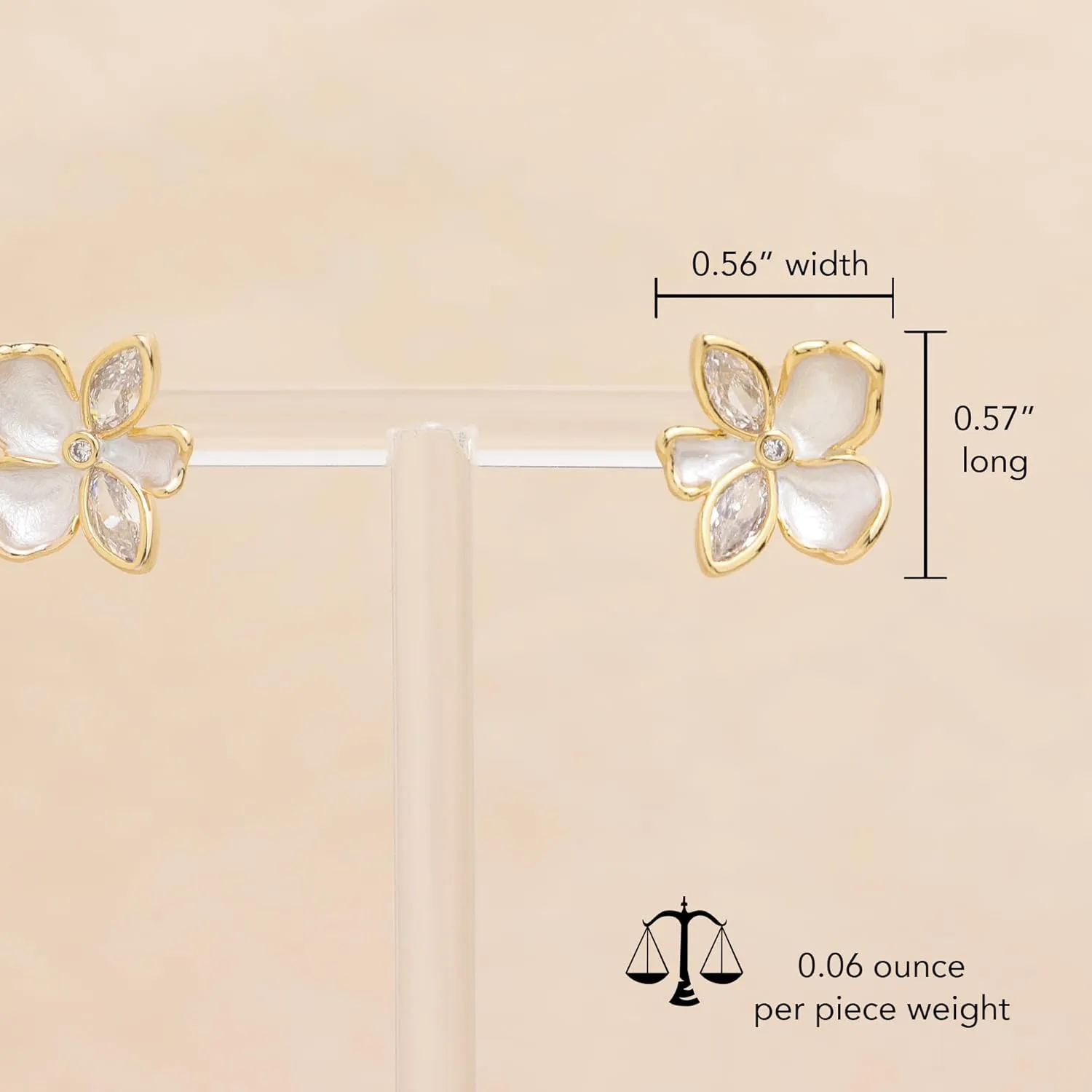 Dainty Gold Rhinestone Leaf Flower Stud Earrings for Women, Statement Marquise Cluster Opal Cubic Zirconia Hypoallergenic Earing Bridal Wedding Prom Jewelry Gift