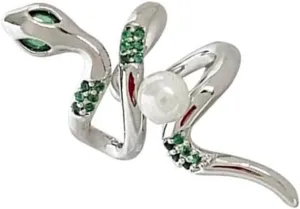 Delicate Alloy Snake Ear Cuff Stylish Serpents Ear Cuff Portable Ear Clip for Students and without Piercing Required