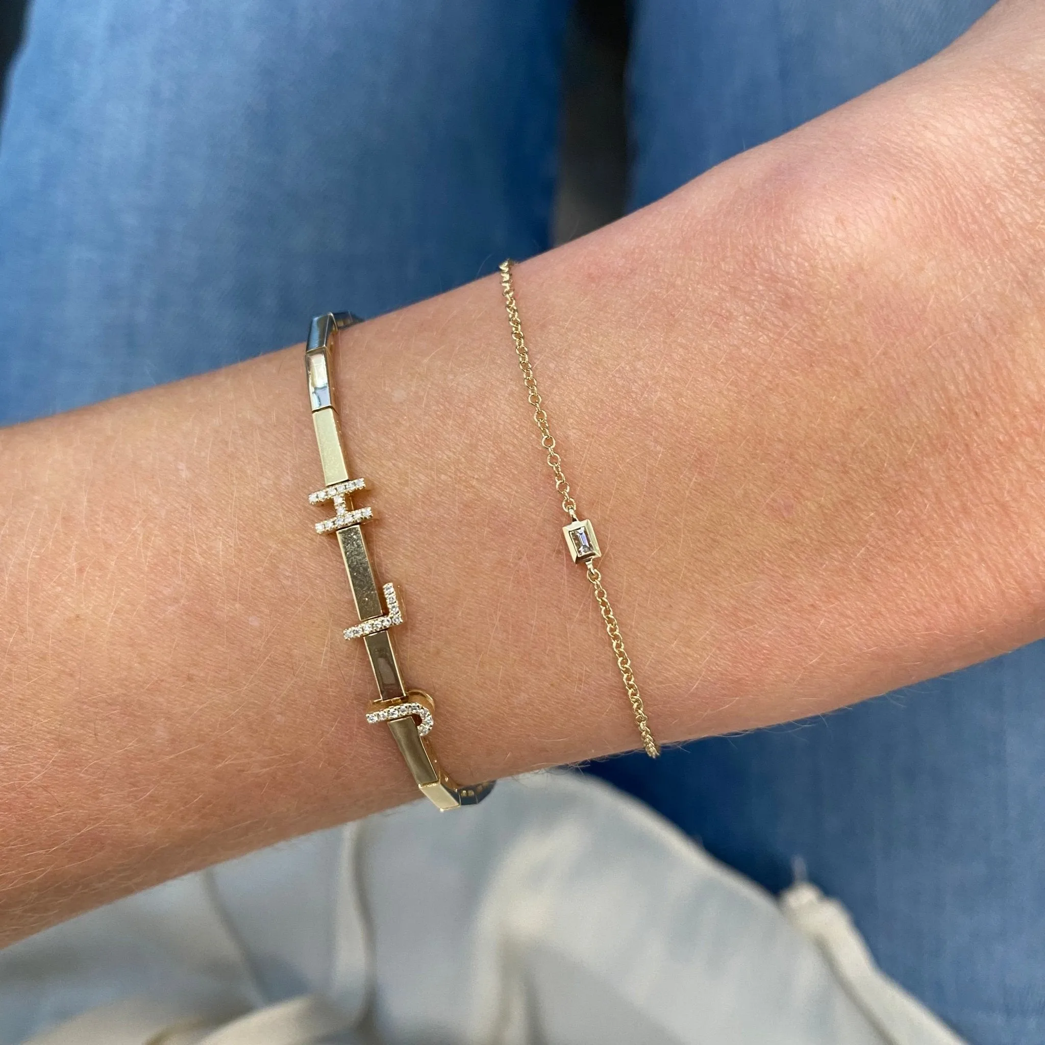 Diamond Baguette Bracelet